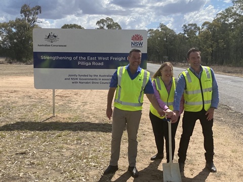 Pilliga Road sod-turning