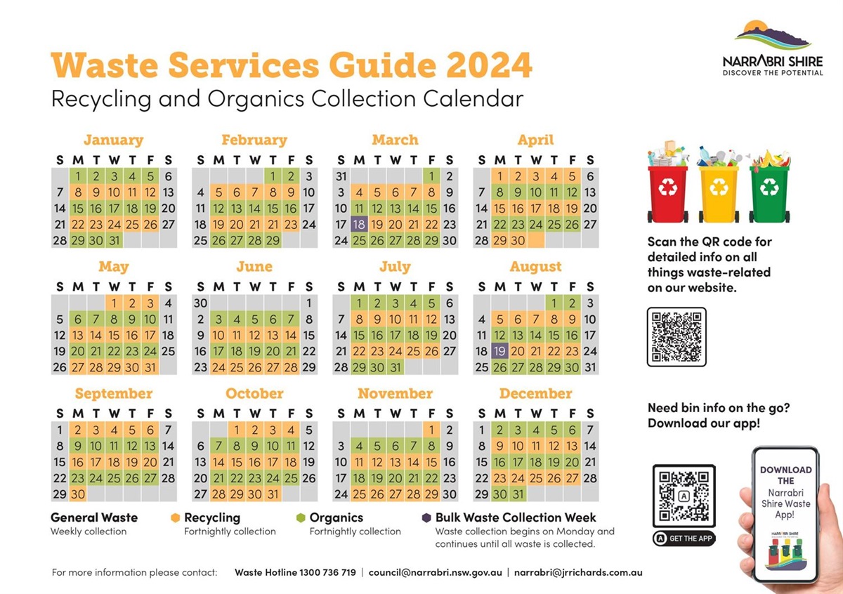 The 2024 Waste Calendar is now LIVE on our website! NSC